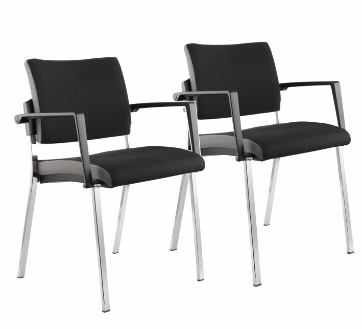 4-Fuß-Stuhl mit Ziernaht 2er Set